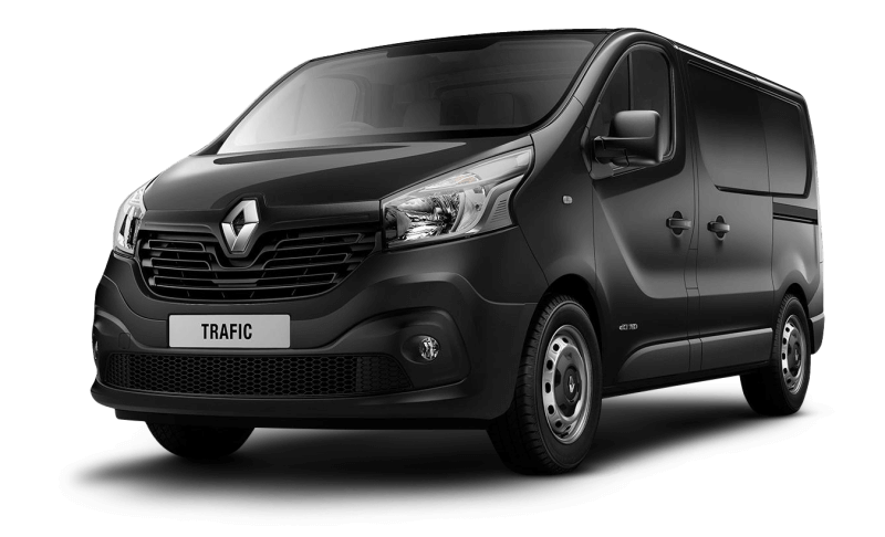 renault black renault trafic panel van